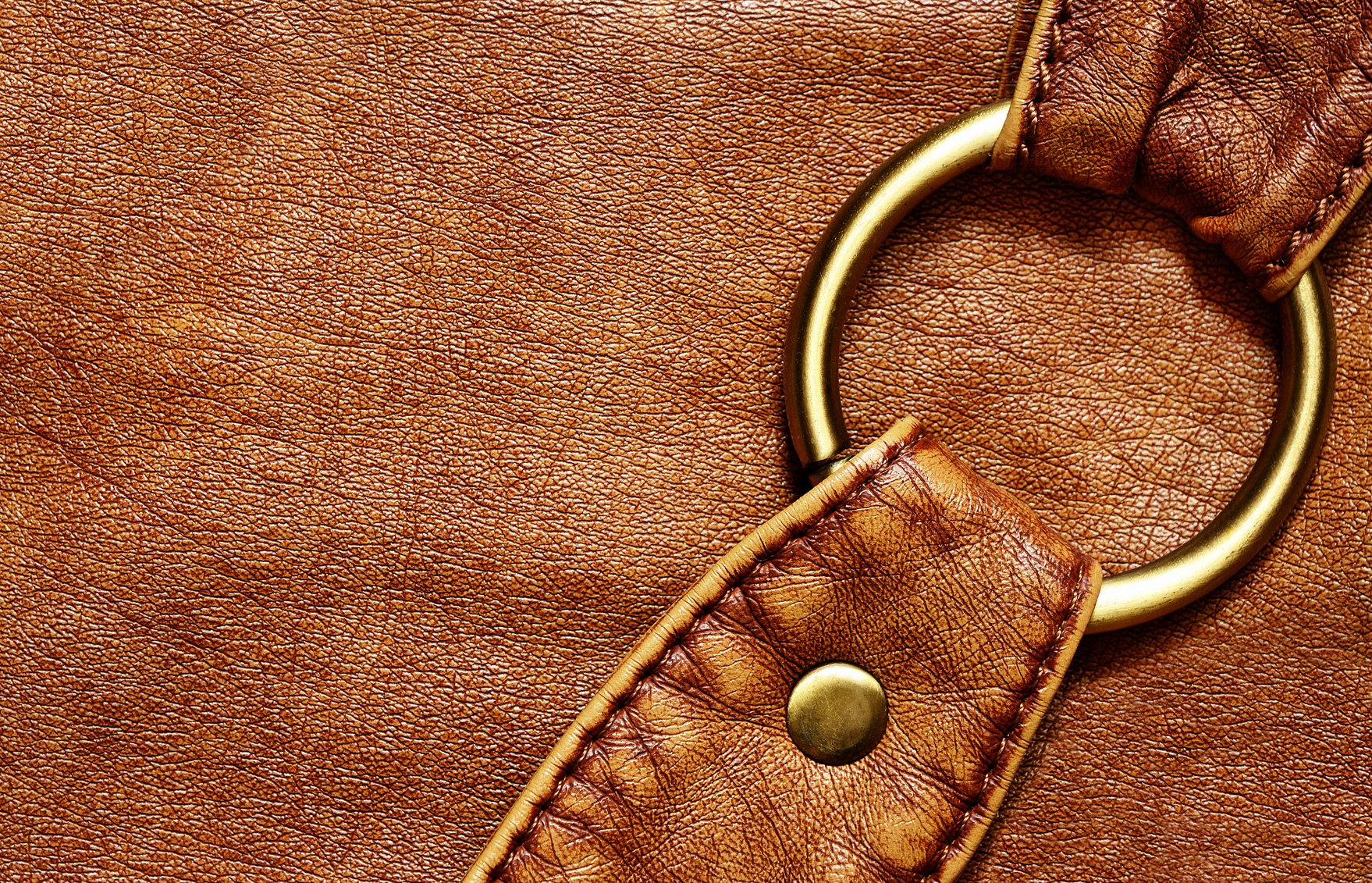 Leather bag detail